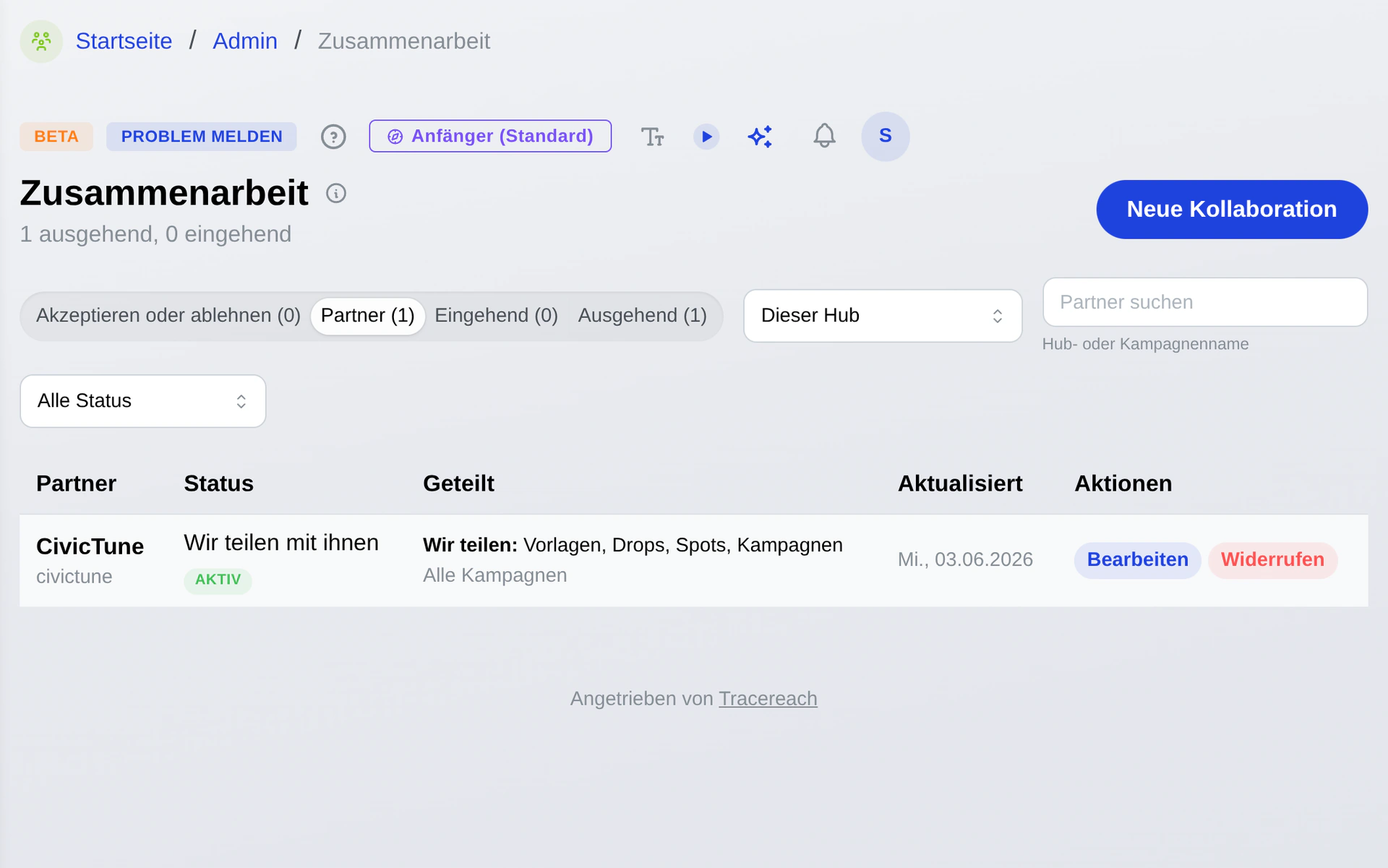 Hub-Kooperation und Zugriffsverwaltung