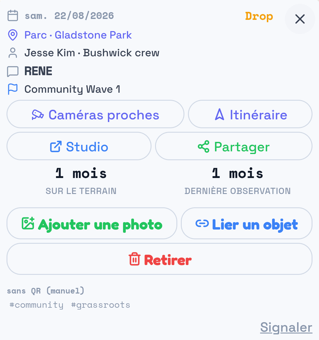Le dossier du Drop du mur d’affiches, agrandi