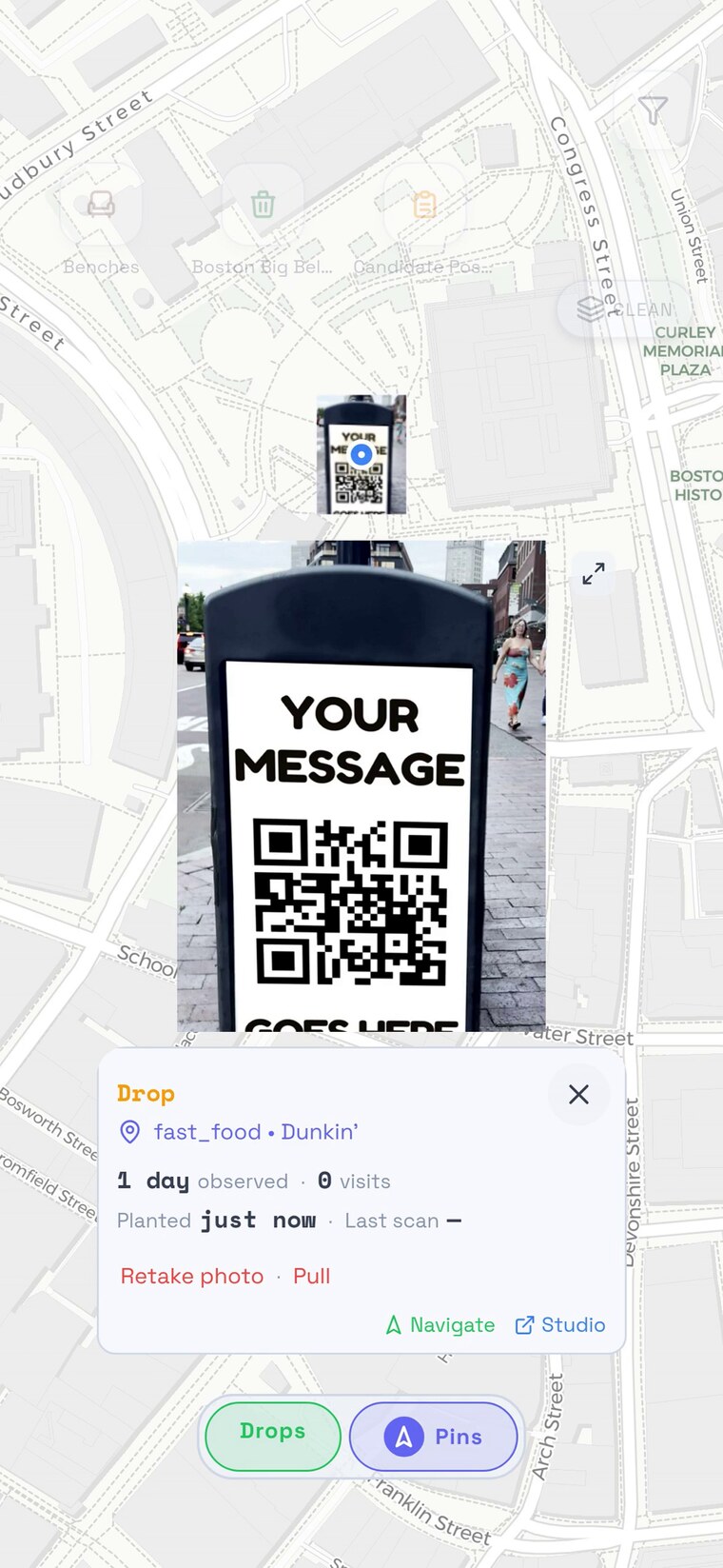 The trail on the phone: past drops, hot corners, waiting pins