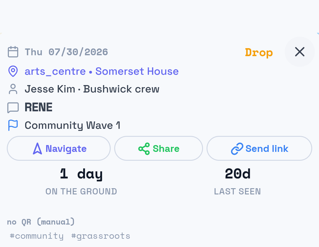 The record for the poster wall drop, magnified