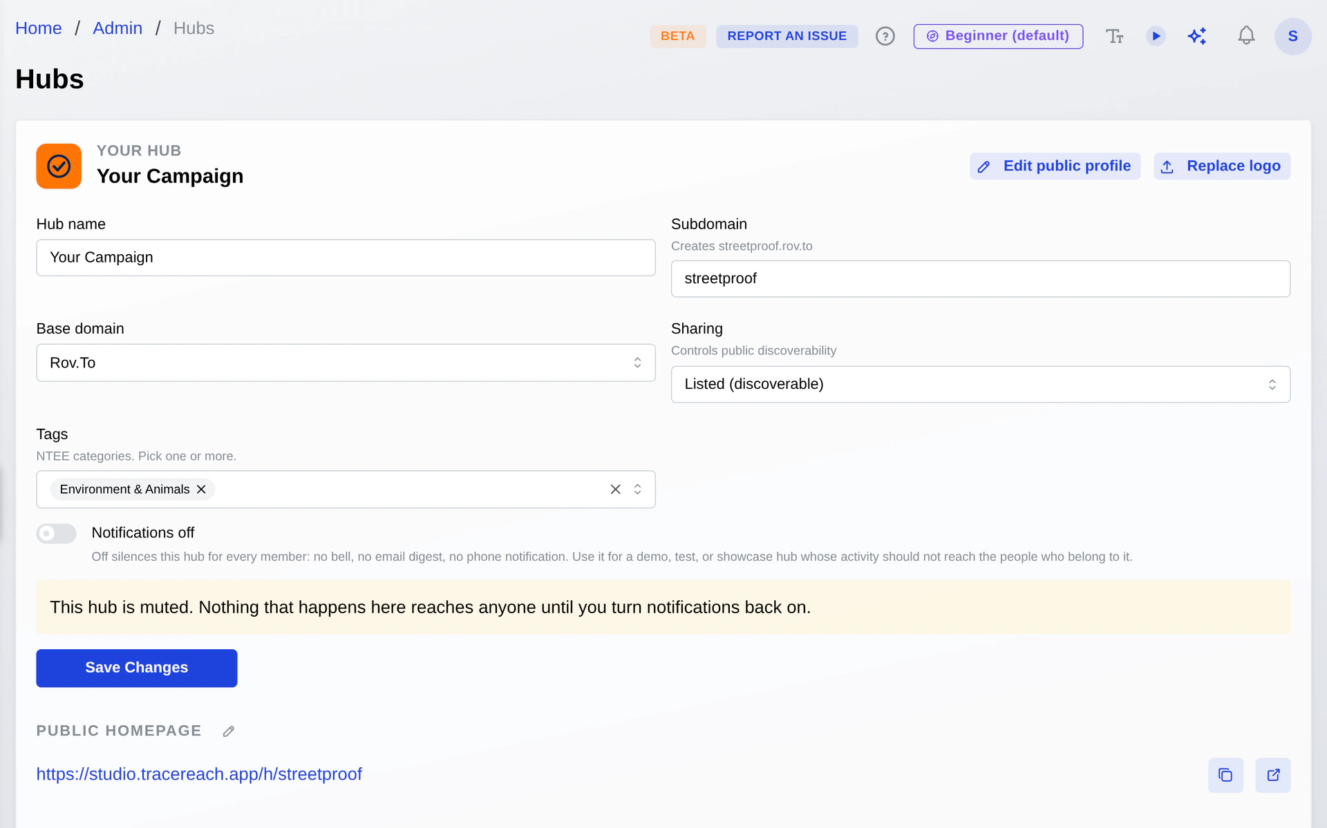 Hub collaboration and access management